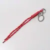 Cordão de Dopamina Liso Personalizável Corda de Nylon Estilo Ins Bolsa Chaveiro de Carro Pingente de PU Criativo Tendência