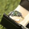 Anillo de Plata de Ley 925 con Gema Irregular para Mujer, Nicho, Lujo Ligero, Sentido de Alta Gama, Dedo Índice, Color Adictivo, Anillo Abierto, Moderno