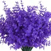 Amazon Cross-Border Outono Plástico Artificial Flores Artificiais Planta de Eucalipto Violeta Casa Decoração Externa Flores