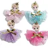 Fabricante de Tocado de Tul con Corona Temática de Frozen, Pinzas para el Cabello de Niña con Lazo, Pasadores para el Cabello de Niños de Princesa Elsa