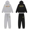 Sudadera con capucha de forro polar para hombre y mujer, sudaderas bordadas de alta calle europeas y americanas de moda Trapstar para dropshipping transfronterizo