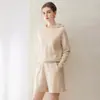 Sudadera con capucha Konsaini Yarn 100% Cachemira para mujer Lista para usar Suéter de Cachemira Versátil Casual