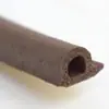 Tira de sellado de goma EPDM para puertas y ventanas de aleación de aluminio, tira de sellado a prueba de polvo tipo P autoadhesiva, venta al por mayor