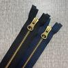 Não. 3 Zíper Metálico Ykk, Puxador Aberto Dourado e Cobre, Deslizamento Suave, Adequado para Jaquetas, Roupas e Bolsas, Acessórios de Vestuário de Alta Qualidade