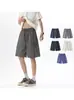 Pantalones Cortos Deportivos al Aire Libre de Estilo Americano de Secado Rápido para Hombre, Pantalones Finos de Seda Helada de Verano, Pantalones Cortos Casuales de Cinco Puntos con Retazos Desconstruidos