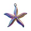 Acero Inoxidable 304 Colgante Estrella de Mar Accesorios Colgante Único Collar Colgante DIY Joyería Collar Accesorios Pulsera Vacío 18k