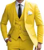 Amazon Comercio Exterior Traje de Tres Piezas para Hombre Transfronterizo Traje de Negocios Ajustado Atuendo Elegante para Banquetes