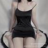 Huan solapa lencería sexy sexy hueco tirantes camisón cama seducción pasión atuendo pecho pequeño pijama transparente