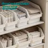 Cesta de Almacenamiento Inclinada, Contenedor Organizador Grande de Plástico PP, 28x15x13cm para Despensa de Cocina