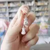 Artículos genuinos cobre plateado elegante todo-partido bolsa de la suerte aretes aretes mujer transmisión en vivo comercio electrónico suministro de fábrica al por mayor