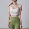 Sutiã Esportivo Feminino À Prova de Choque Fino Respirável Removível Sutiã Costas Bonitas Alça Fina de Ombro Fitness Roupa Exterior Sutiã de Yoga