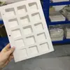 Livro de Amostras de Tecido, Cartão de Amostra Cortada de Tecido, Amostra de Claraboia, Cartão de Cores de Acessórios, Livro de Amostras, Caixa de Clipe Xadrez