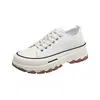 Grulla de Almohada Blanca Estilo Caliente Suela Gruesa Aumentador de Altura Zapatos de Papá Mujer 2026 Primavera Nuevos Zapatos de Mujer Transpirables Versátiles Bloqueo de Color Casual Deportivo
