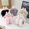 Orejeras Cálidas de Animalitos de Dibujos Animados Coreanos, Plegables, de Terciopelo y Engrosadas, Lindos Bolsillos para Orejas, Orejeras Cálidas y a Prueba de Frío para Salir