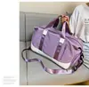 Bolsa de gimnasio, bolsa de yoga portátil, con separación de seco y húmedo, se puede acoplar a un carrito, adecuada para viajes cortos, gran capacidad, se puede imprimir con logo, al por mayor