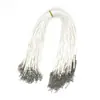 Collar de cuerda de línea de cera de Corea de 1.5-2 mm, cuerda de collar, cierre de langosta, cuerda de cuero negro para colgar DIY, accesorios de joyería hechos a mano, venta al por mayor