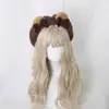 Boina Orejas de Oso Lolita Linda Boina de Artista Accesorio Japonés Hecho a Mano Boina Redonda