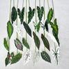 Simulación de Producto Nuevo Transfronterizo Planta Verde Hoja Única de Alocasia Hoja de Begonia Color Hoja de Taro Planta Decorativa Pared Sala de Estar Decorativa Hoja Verde
