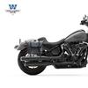 Coche muscle Wolf adecuado para Harley Luwei 117 bolsa lateral bolsa lateral se puede instalar casco medio casco casco completo marco de liberación rápida modificación