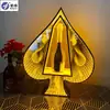 Luz LED Recargable de Barra Portavasos Iluminado Base Creativa Iluminada para Champagne KTV Soporte de Exhibición de Licores Estante Láser para Vino Portavasos