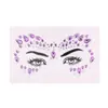 Adesivos de tatuagem de diamante para rosto populares e mais vendidos transfronteiriços, resina acrílica, maquiagem para olhos, joias, crianças, palco, em estoque, atacado