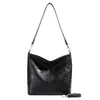 Bolso cruzado de estilo coreano de gran capacidad para mujer, nuevo bolso bandolera retro de moda de 2024, bolso de hombro explosivo tipo cubo