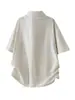 Camisa de Lino Disfrazada Nanxia, Estilo Old Money de Manga Corta para Hombre, Nueva Moda de Verano para Hombre, Camiseta Interior para Hombre