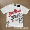25 Venta al por mayor transfronteriza Tendencia de Belleza Emoción Mixta Serie de Diamantes Calientes Camisetas Sueltas de Manga Corta High Street Hip-Hop para Hombres y Mujeres en