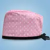 Gorro Quirúrgico Estampado de Algodón Puro, Ajustable, para Mujeres con Cabello Largo, Gorro Cubre-Cabeza para Dentistas y Cirujanos Orales, Exportación para Hombres con Parte Superior Redonda