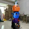 Gato Negro Inflable Popular de Halloween, Vampiro y Calabaza Apilados Decoración para Fiesta al Aire Libre Centro Comercial Adornos para Exteriores