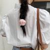 ¡El color se ha actualizado! Mejora de banda de goma ~ diadema para el cabello color rosa satinado liga para el cabello de alta elasticidad accesorios para el cabello cuerda para el cabello Flor de Corea del Sur