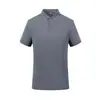 210g 40 Contagens Tecido Stretch Algodão-Poliéster Gola Lapela com Padrão Pérola Polo de Manga Curta Roupa de Trabalho Personalizada com Padrão Bordado e Logo Impresso