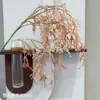 Flores artificiales con espigas de arroz colgantes y frutos de mijo, nuevo modelo de goma blanda, para arreglos florales de pared, decoración de bodas, decoración del hogar, transfronterizo