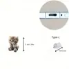 Decoração de Plugue de Poeira para Celular Acrílico Gato Cruzado Plano 2D Porta de Interface Oval Decoração Fofa