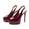 1688-A Sandalias de Tacón Alto con Punta de Pez para Mujer Verano 2025 Nuevos Zapatos de Tacón Alto de Tacón de Aguja