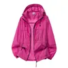 Ropa de Trabajo Ligera de Corte Holgado con Capucha, Chaqueta de Verano Fina Transpirable de Secado Rápido para la Piel, Chaqueta de Protección Solar para Exteriores Estilo Montaña, Personalizable