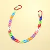 Corrente para Calça Europeia e Americana Colorida de Doces Acrílico Corrente de Cor Retrô Resina Ultra Leve Corrente Pendurada Acessórios para Calça