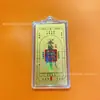 Adesivos de Celular Dourados como Lembrancinhas para Boa Sorte e Riqueza, Cartões de Ouro Puro para Atrair Fortuna, Cartas da Fortuna para Celular no Atacado