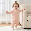 Body de Algodón Puro para Bebés Niños y Niñas, Manga Larga, Todas las Estaciones, Mameluco de Manga Larga, Clase A, Sin Etiquetas, Ropa de Primavera/Otoño