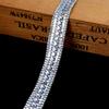 Pegatinas de Pedrería Tiras de Taladro Autoadhesivas Accesorios DIY Tiras de Taladro Accesorios para Ropa Tiras de Taladro Caliente Zapatos y Sombreros Diamante Brillante Diamante de Cristal Pegatinas Decorativas