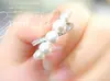 Anillo de perla elegante de lujo irregular para mujer, diseño retro elegante de alta gama, personalidad, moda, combina con todo