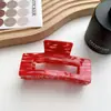 Joyería Duo Wei sentido de alta gama clip para el cabello de diamantes clip acrílico grande clip coreano elegante clip de tiburón clip para el cabello tocado