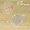 Caja de Plástico Transparente Caja Rectangular de Almacenamiento para Escritorio Caja de PP Caja Organizadora de Piezas y Herramientas Caja para Equipo de Pesca Caja para Tarjetas