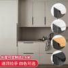 Tirador superior alargado para armario sin perforaciones con sellado de borde invisible, cajón de gabinete, moderno de lujo ligero, tirador de junta de puerta, negro, dorado y plateado