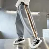 Pantalones de Estilo Coreano para Niños Primavera y Otoño 2023 Nuevos Pantalones Elegantes para Niños Grandes Medianos Pantalones Casuales con Puño Moda Calle Tendencia