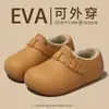 Hebilla de Cinturón Retro Zapatos de Algodón Peludo Estilo Birkenstock para Mujer, Invierno Interiores y Exteriores Impermeables de Cuero Antideslizantes Completamente Cerrados Calientes Zapatillas de Algodón