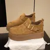 Zapatos Casuales de Plataforma Gruesa Estilo Birkenstock para Mujer, Modelo Nuevo Primavera/Otoño 2026 con Hebilla, Modernos, Talla Grande, para Estudiantes