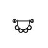 Moda feminina pregos para mamilo barra de aço inoxidável cone pontiagudo pregos para língua anel de mamilo opala requintado joia para piercing de mamilo