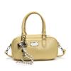 Bolso de bolos de alta gama de color liso para mujer, bolso cruzado de moda 2025, bolso de almohada portátil informal de nicho.