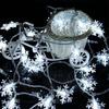 Cadena de Luces LED Copo de Nieve Luces en Forma de Árbol Luces Colgantes de Plástico Decoración Navideña Impermeable Control Remoto Árbol de Navidad